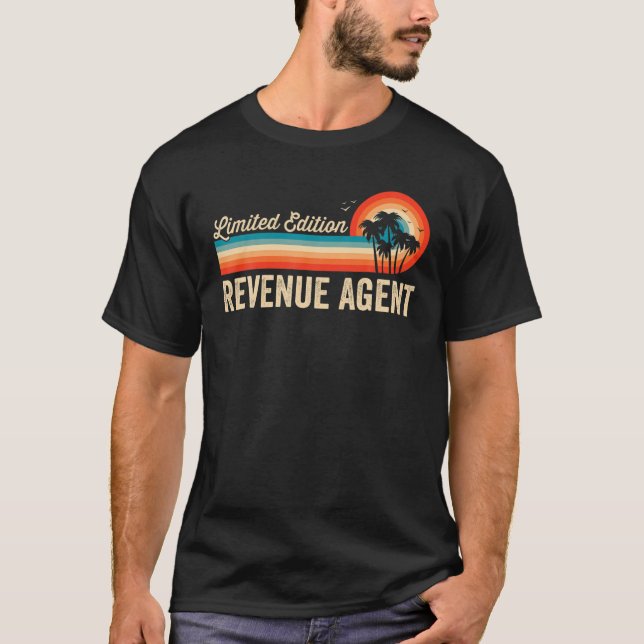 Revenue Agent Funny Birthday Tee Retro Vintage Men (Front)
