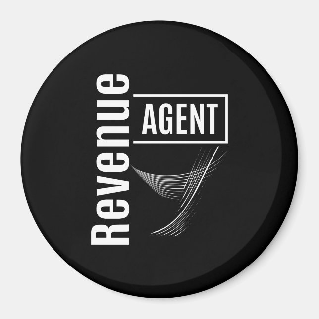 Revenue Agent Job Title Gift Magnet (Front)