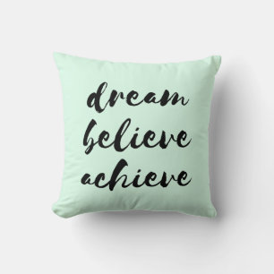 Rêver croire atteindre coussin