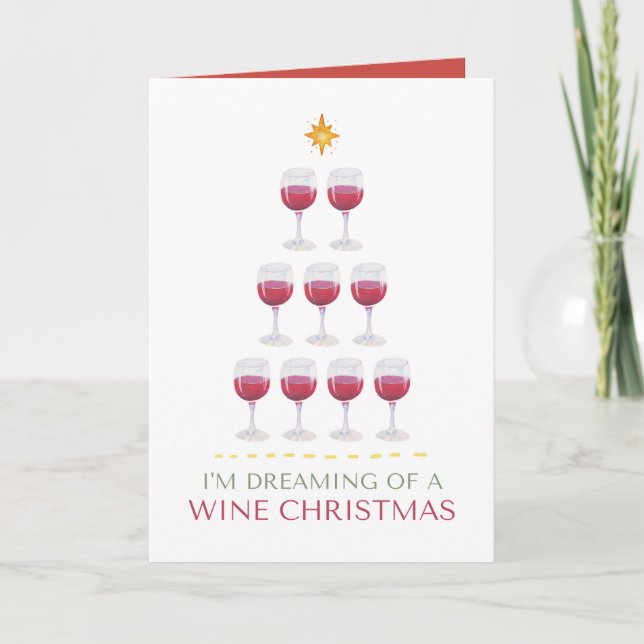 Rêver d'une carte de Noël Vin Noël (Devant)