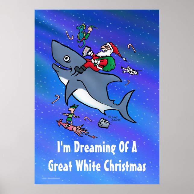 Rêver D'Une Grande Affiche De Noël Blanche (Devant)