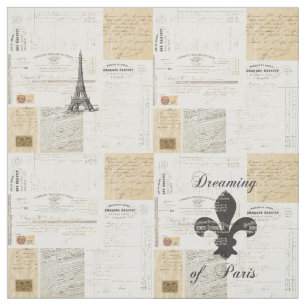 Rêver vintage du tissu de Français de Parise