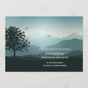 Reverence Bereavement Thank You Cards