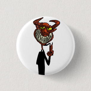Reverend Beelzebub 1 Inch Round Button
