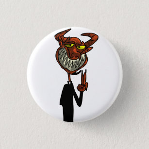 Reverend Beelzebub 1 Inch Round Button