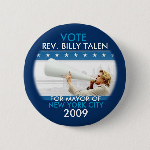 Reverend Billy Talen for NYC Mayor Pin