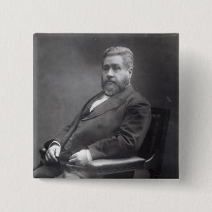 Reverend Charles Haddon Spurgeon 2 Inch Square Button