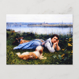 Reverie by Daniel Ridgway Knight Postcard