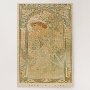 Rêverie du Soir: An Art Nouveau by Mucha Jigsaw Puzzle