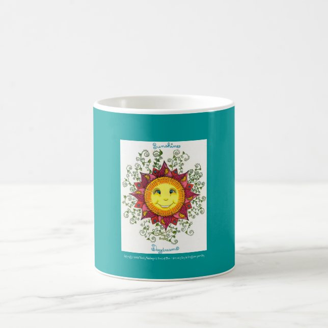 Rêveries de soleil - tasse de base (paon) (Centre)
