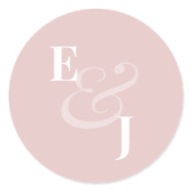 Reverse Blush Ampersand Wedding | Envelope Seal