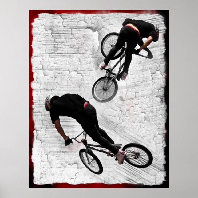 Reverse BMX Copyright Karen J Williams Poster (Front)