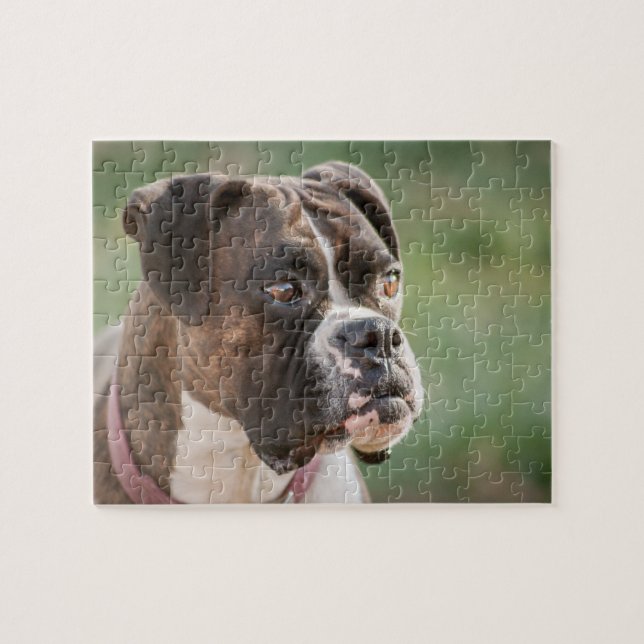 Reverse Brindle Boxer Boxer Dog Puzzles (Horizontal)