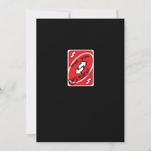 Reverse Card Love You More Funny Playful Style 