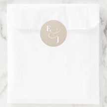 Reverse Champagn Ampersand Wedding | Envelope Seal
