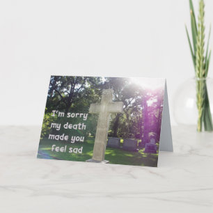 Reverse Condolence Card 1