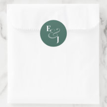 Reverse Emerald Ampersand Wedding | Envelope Seal