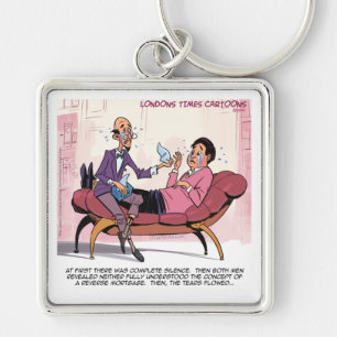 Reverse Mortgage Therapy Funny Keychain