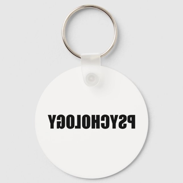 Reverse Psychology Keychain (Front)