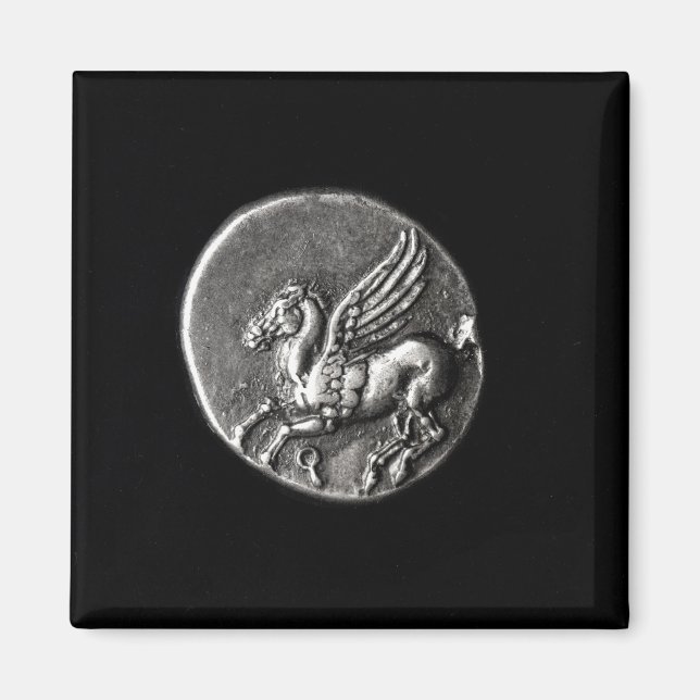 Reverse side of  coin depicting Pegasus Magnet (Front)