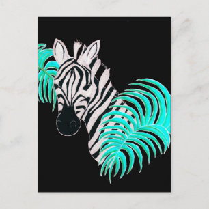 Reverse Zebra - Inverted Postcard