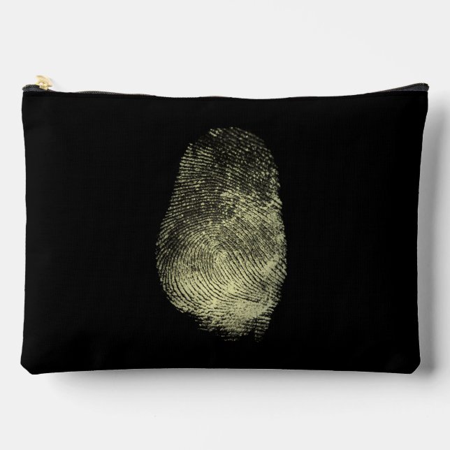 Reversed Loop Fingerprint Accessory Pouch (Front)