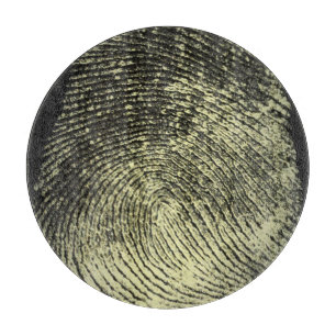 Reversed Loop Fingerprint Cutting Board
