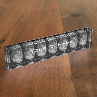 Reversed Loop Fingerprint Desaturated Nameplate