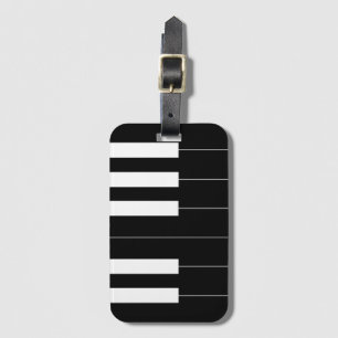 Reversed Piano Keys Luggage Tag