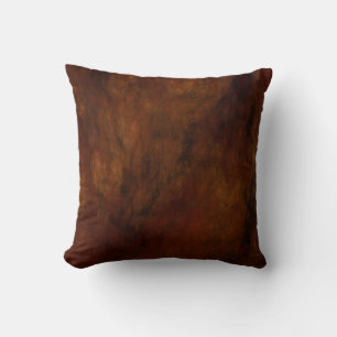 Reversible Abstract Grunge Pillow in Earth Tones