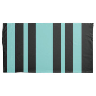 Reversible Aqua Stripes Pillowcase