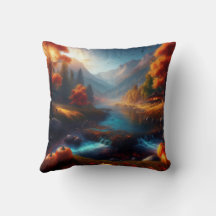 Reversible Autum Art / Happy Pumpkin Witch Pillow