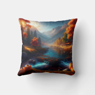 Reversible Autum Art / Happy Pumpkin Witch Pillow