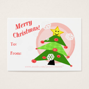 Reversible Christmas Cats / Girls Gift Tag