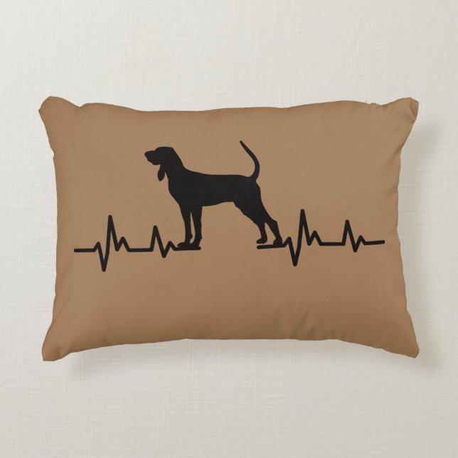 Reversible Coonhound Pillow (Front)