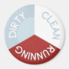 Reversible Dishwasher Magnet Clean Dirty Running