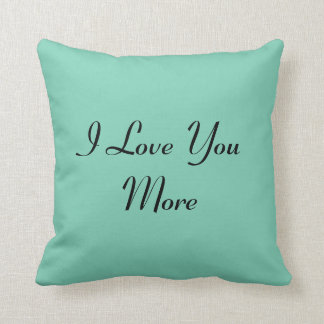 Reversible I Love You More Throw Pillow