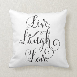 Reversible Live, Laugh, Love Pillow