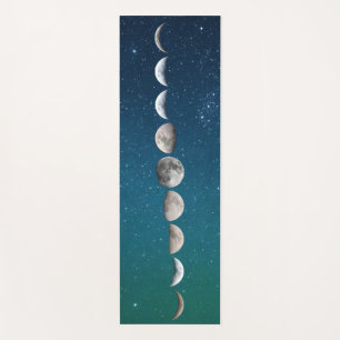 Reversible Moon Phases and Sunset Sky Yoga Mat