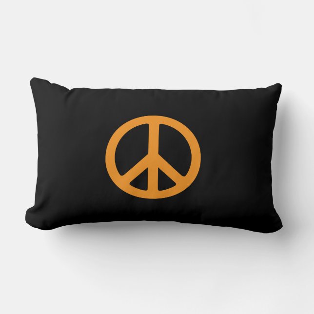 Reversible:  Peace Lumbar Pillow (Front)