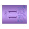 Reversible Purple and Blue Floral Table Number
