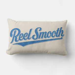 Reversible Reel Smooth Fisherman Retro Fishing Lumbar Pillow