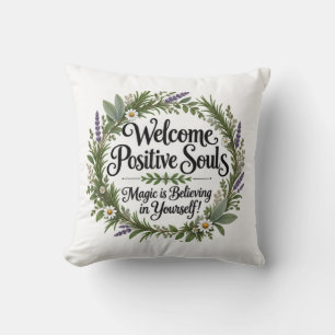 Reversible Summer Witch Sweet & Sassy Throw Pillow