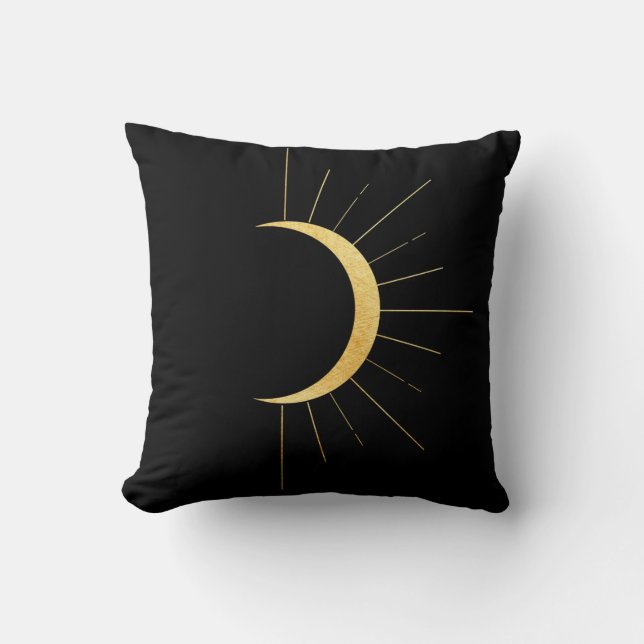 Reversible Sun & Moon Throw Pillow (Front)