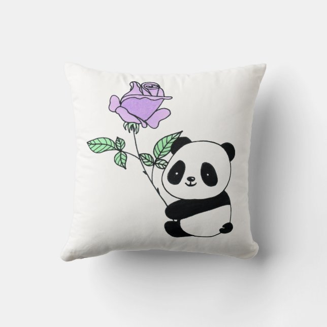 Reversible Throw Pillow | Custom Name Red Heart an (Back)