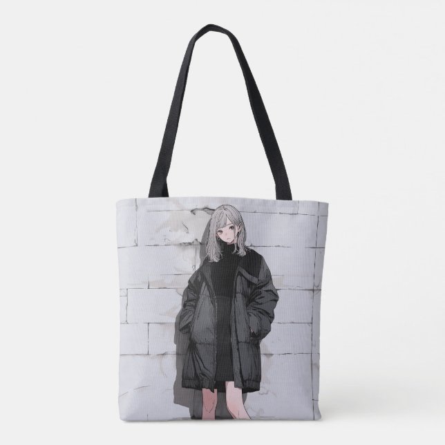 Reversible Totback | Sushi Musume GenerativeAI Tote Bag (Back)