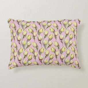 Reversible Tulips Accent Pillow