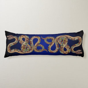 Reversible Wild Nature Boa Constrictor Snake Body Pillow
