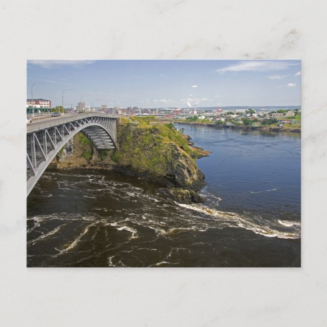 Reversing falls on the St. John River at St. Postcard (Front)