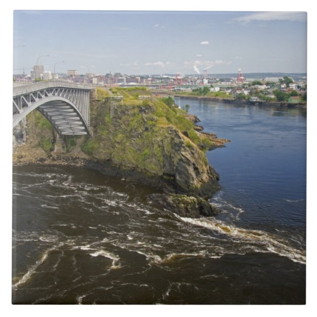 Reversing falls on the St. John River at St. Tile (Front)